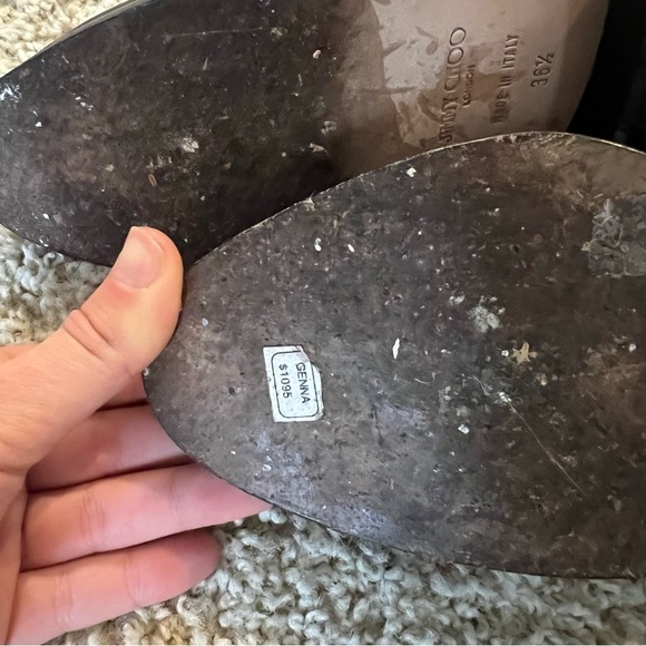 Jimmy Choo black leather riding boots - Picture 5 of 14